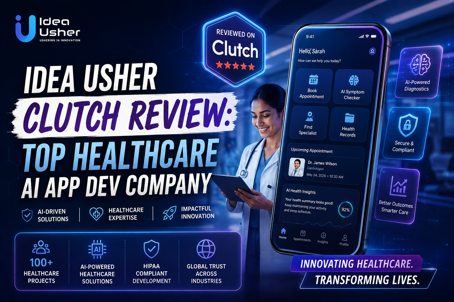 Idea Usher Clutch Review: Top Healthcare AI App Dev Company