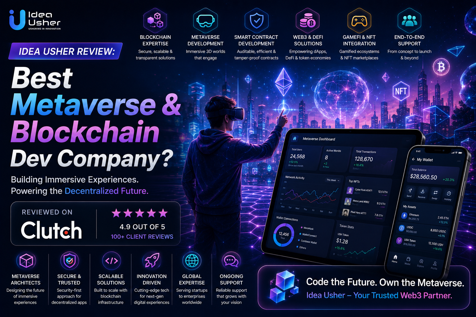 Idea Usher Review: Best Metaverse & Blockchain Dev Company?